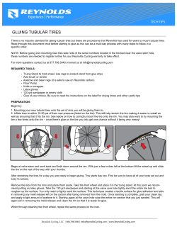 gluing tubular tires