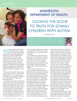 CLOSING THE DOOR TO TRUTH FOR SOMALI CHILDREN WITH