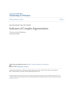 Indicators of Complex Argumentation