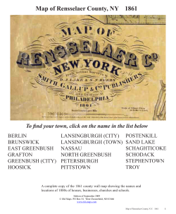 Map of Rensselaer County, NY 86