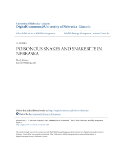 poisonous snakes and snakebite in nebraska
