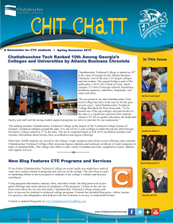 Spring 2015 Chit Chatt - Chattahoochee Technical College