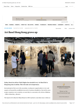 Art Basel Hong Kong grows up