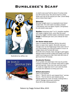 Bumblebee`s Scarf pattern