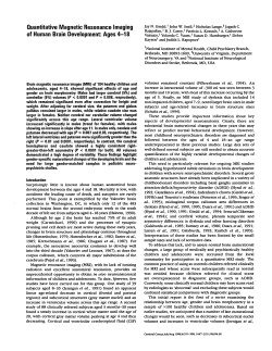 Quantitative Magnetic Resonance Imaging of Human Brain