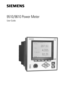 9510/9610 Power Meter - Siemens Global Website