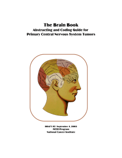C:\APRIL\Benign Brain\brain tumor guidelines Draft 2.wpd