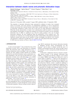 Interaction between elastic waves and prismatic