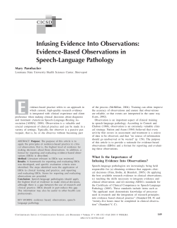 Infusing Evidence Into Observations: Evidence-Based