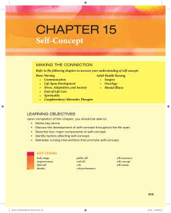 CHAPTER 15 Self - Concept