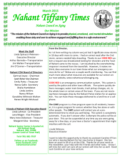 March 2015 Nahant Tiffany Times