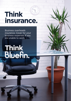 Think insurance. Think