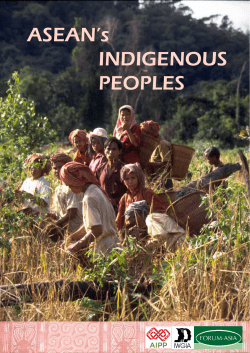 ASEAN`s INDIGENOUS PEOPLES