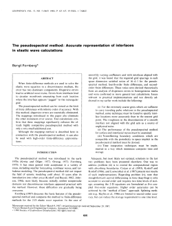 The pseudospectral method: Accurate representation of interfaces in