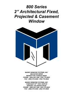 800 Series 2&rdquo; Architectural Fixed, Projected