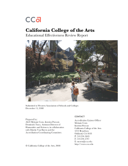 CCA Educational Effectiveness Review Report