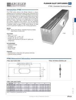 f1-3 plenum slot diffusers f1 - Krueger-HVAC