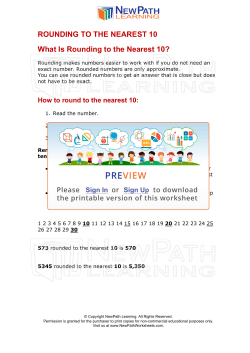 Rounding to Nearest 10