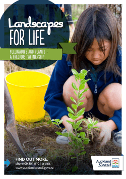 Landscapes for Life pollination brochure
