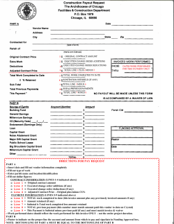 Payout Form Directions - Archdiocese of Chicago