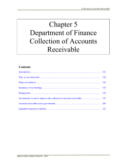 Collection of Accounts Receivable