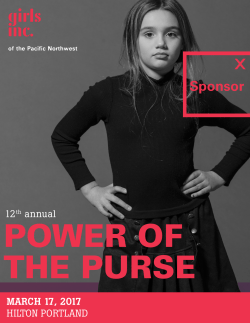 sponsor 2017 power of the purse - Girls Inc. of the Pacific Northwest