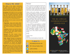 Student Brochure - University of Missouri
