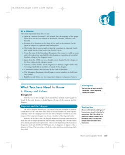About Feudal Japan - Core Knowledge Foundation