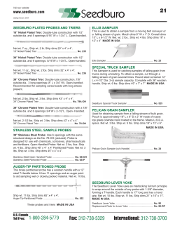 Page 21 Probes and Samplers