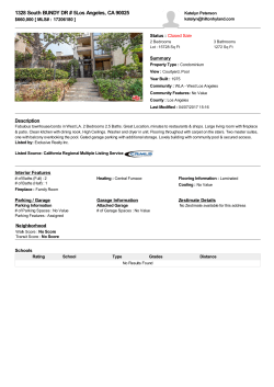 1328 South BUNDY DR # 5Los Angeles, CA 90025