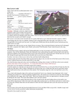 Ben Lawers walk - Ben Lawers Hotel