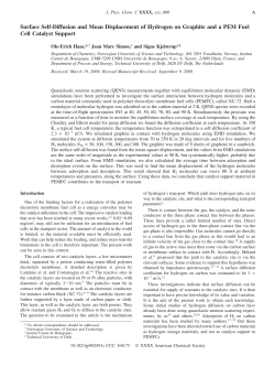 Surface Self-Diffusion and Mean Displacement of Hydrogen