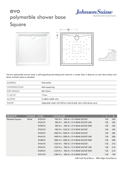 polymarble shower base Square