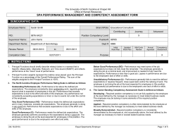 Example of Completed Employee Competency
