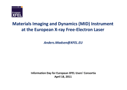 MID Instrument - European XFEL
