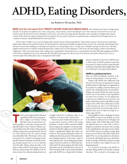 ADHD, Eating Disorders, and Weight Is