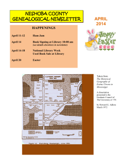 april 2014 - Neshoba Library