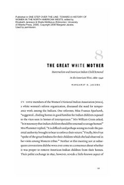 The Great White Mother: Maternalism and American Indian child