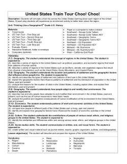 US Regions Train Tour - Choo! - MRs. McAlpine