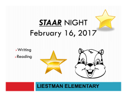 Reading STAAR Night PowerPoint English