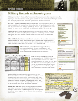 Military Records at Ancestry.com