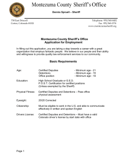 Montezuma County Sheriff`s Office