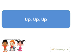 Up, Up, Up - AAC Language Lab