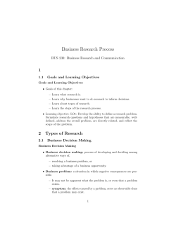 Business Research Process