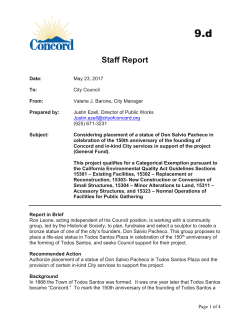 Considering - City of Concord, California