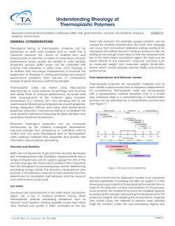 Understanding Rheology of Thermoplastic Polymers