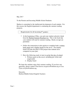 INCOMING 8th Summer Book Report Assignment