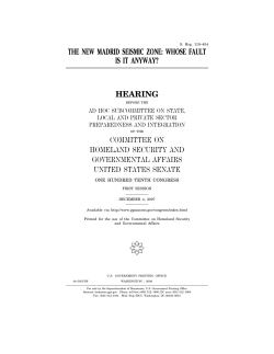 THE NEW MADRID SEISMIC ZONE: WHOSE FAULT IS IT ANYWAY