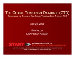 the global terrorism database (gtd)