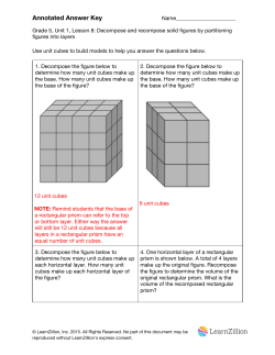 Annotated Answer Key